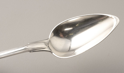Antique Belgium Silver Tablespoon & Tablefork - Bruges, Auguste Bonnevie, Jerusalem Cross